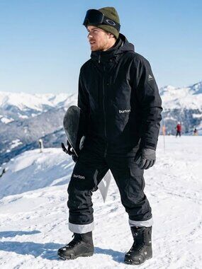 Burton Men's Insulated Snow Pants Black Size XS Waterproof Winter Ski